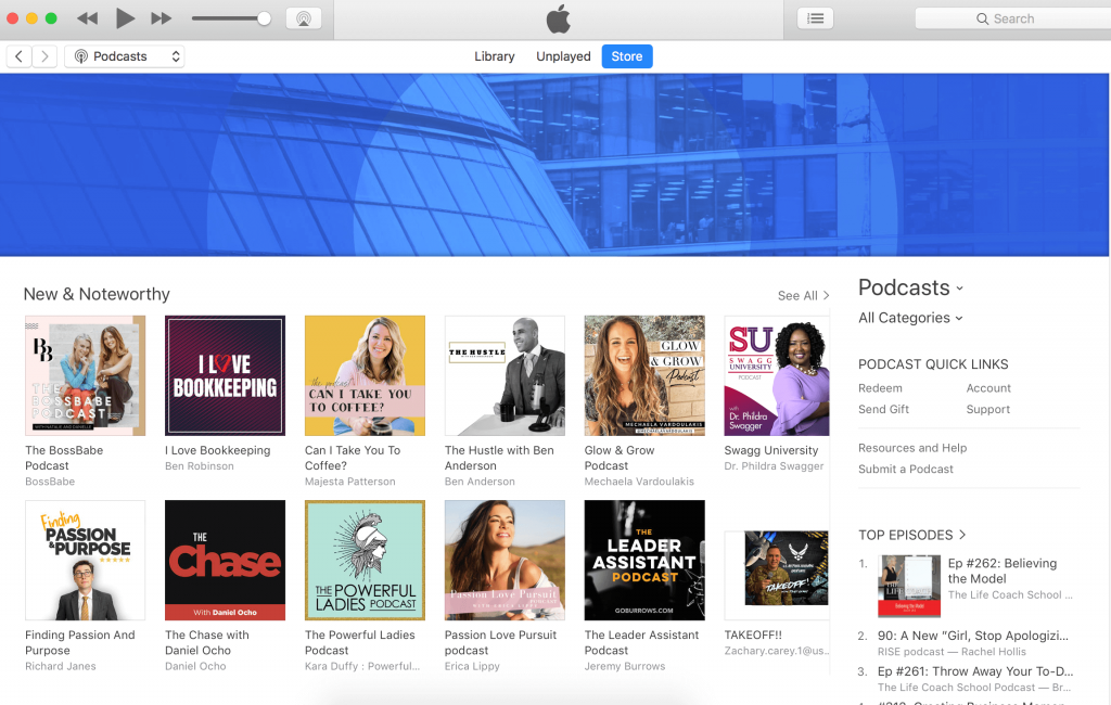 new and noteworthy itunes podcast leader assistant