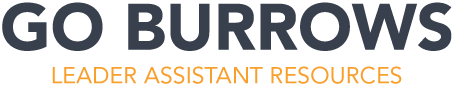 Go Burrows – Leader Assistant Resources Logo
