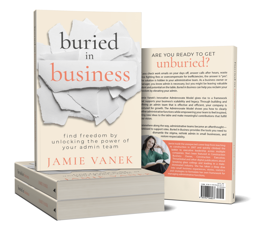 buried in business by jamie vanek book
