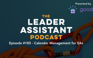 ep185 calendar management for executive assistants leader assistant podcast