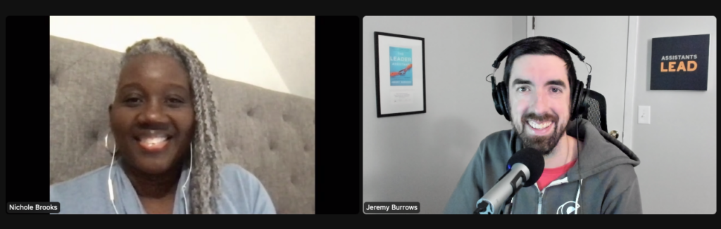 Nichole Brooks and Jeremy Burrows Podcast Screenshot